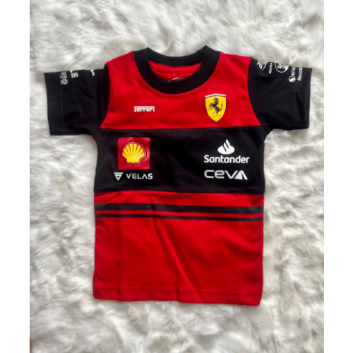 Nieuwe Limited Edition F1 Ferrari Racing SHIRT LeClerc Sainz 1 seizoen 2023/2024 jersey 100% katoen | toddler gift F1