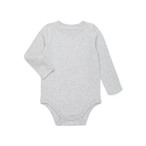 Garanimals Baby Boys Holiday Waffle Knit Bodysuit with Long Sleeves, Sizes 0-24M