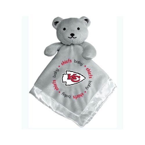 Kansas City Chiefs GRAY Security Bear Baby Blanket - 19010440