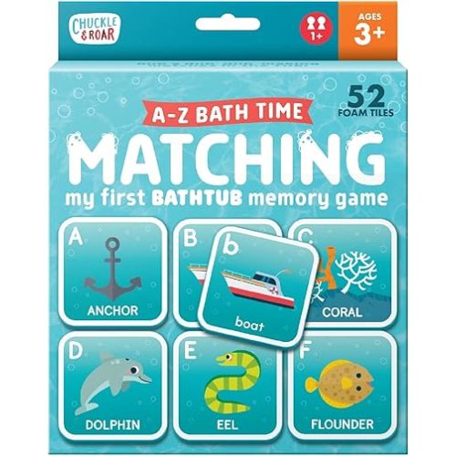 Chuckle & Roar - Bath Matching - Water Safe Fun - Great for Toddlers - Fun and Engaging - Ages 3 and up