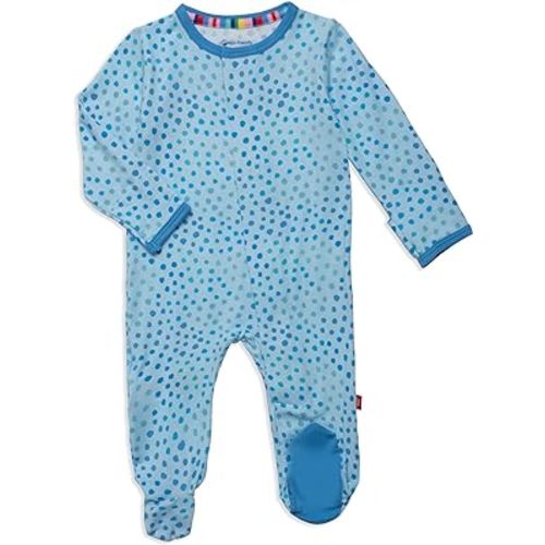 Magnetic Me Boys Modal Magnetic Baby Footie Pajamas | Silky Soft Modal Fabric | Baby Sleepers Available in Sizes PRE - 24M