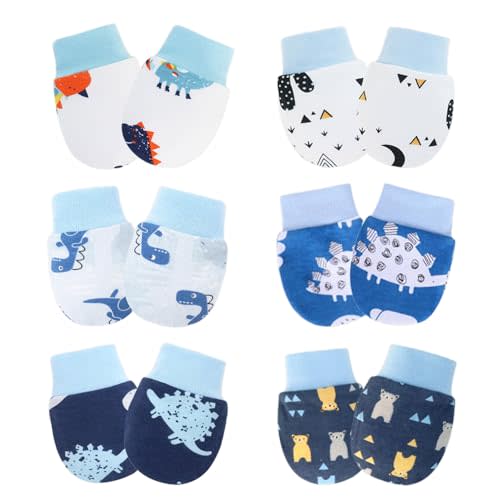 Baby Mittens No Scratch Mittens Infant Soft Gloves Mittens for 0-6 Months Boys Girls