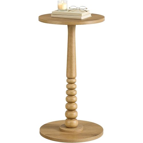 VASAGLE Round Side Table, Small Drink End Table, Accent Nightstand