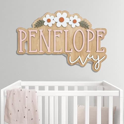 Personalized Custom Name Sign - Layered Wooden Kids Room Decor, Perfect For Boys or Girls