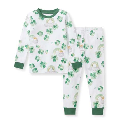 Happy Go Lucky Organic Cotton Two-Piece Pajamas – Burt's Bees Baby
