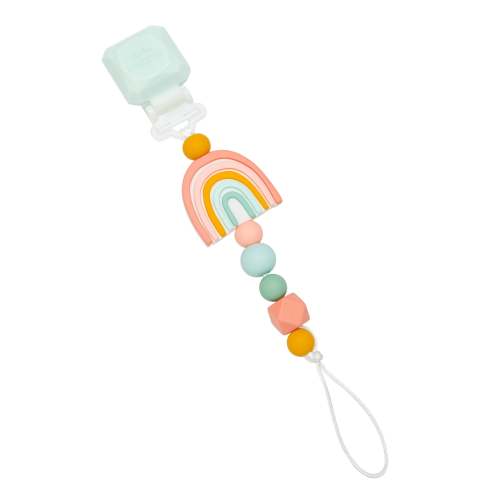 Gem Darling Pacifier Clip - Rainbow