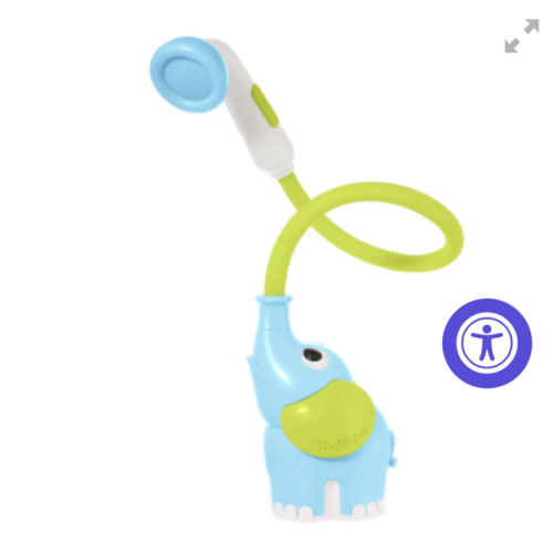 Elephant Baby Bath Shower Head | Yookidoo Newborn Toys in Tub Or Sink