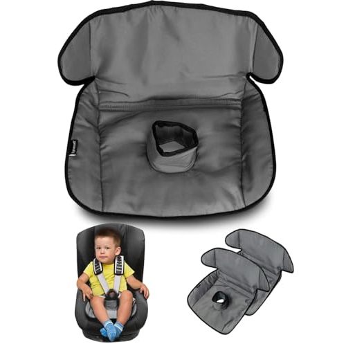 Piddle Pad - Baby & Toddler Car Seat Protector for Potty Training, Cover from Spillages, Nappy Leaks & Toilet Training, Fits All Carseat & Buggy, Age:6m-4 Years Old, Keeps Seat Clean, Dry! Grey 2 Pack