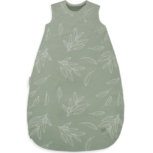 Woolino Merino Wool and Organic Cotton Baby Sleeping Bag - 4 Season Classic Sleep Sack - Two-Way Zipper Sleeping Bag for Baby and Toddler - 0-6 Months - Sage