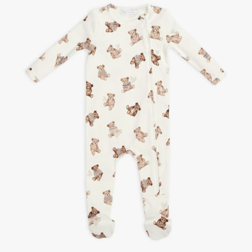 Teddy Bear Organic Baby Pajama | Pottery Barn Kids