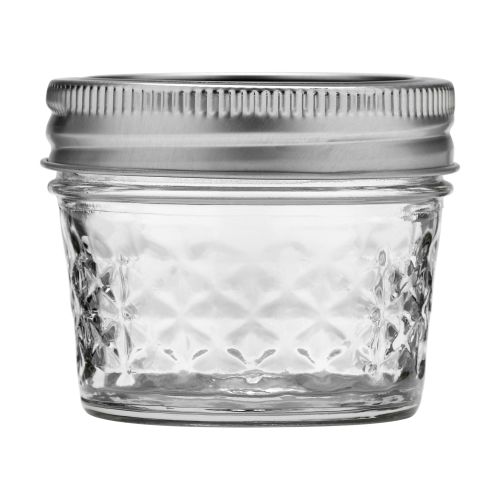 Ball Regular Mouth 4oz Quilted Pint Mason Jars, 12 Count