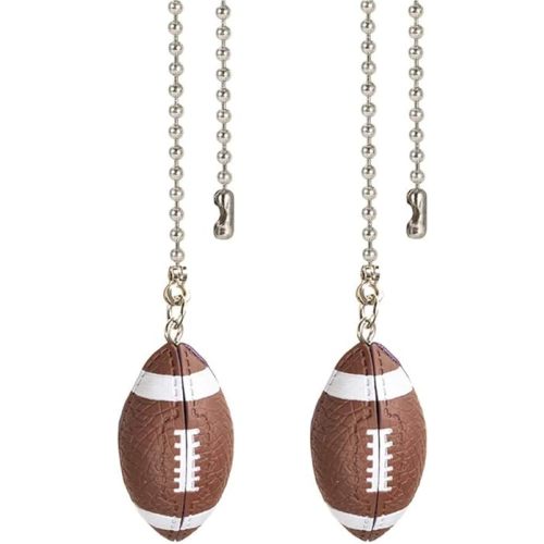 Ceiling Fan Pull Chain Ornaments Extension Football Light Pull Chains for Ceiling Fans Lights Lamp 2Pack