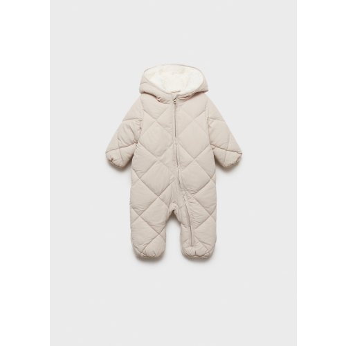MANGO | Fur-effect one piece suit | Size 1-3