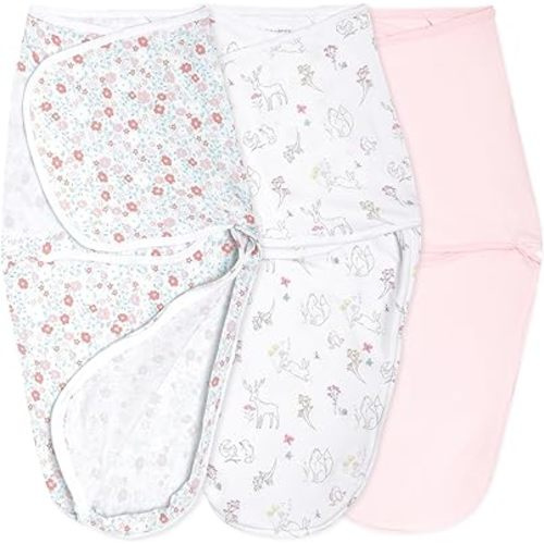 aden + anais Essentials Easy Wrap Swaddle - Easy Swaddle Newborn Swaddle Sack, Baby Swaddles, Sleep Sack Wearable Blanket