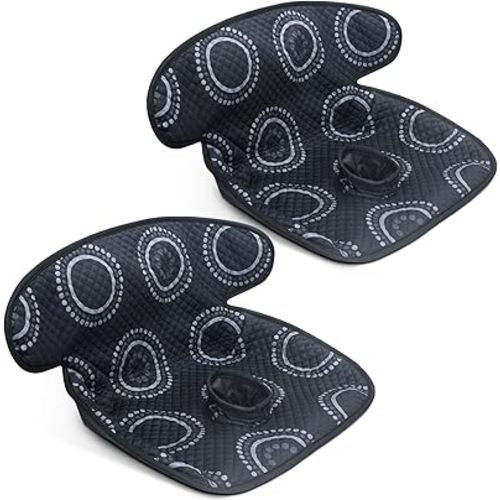 COOLBEBE Infant Car Seat Protector for Potty Training, 2 Pack Dry Waterproof Car Seat Liner Toilet Training for Baby Infant Toddler, Piddle Pads Cover Car Seat Pad for Strollers & Carseat (Black,2PC)
