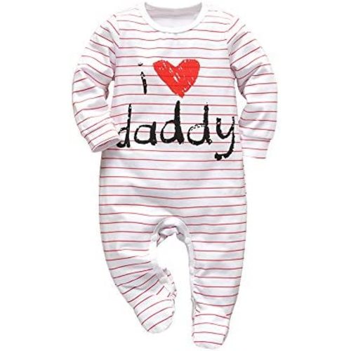 KuKitty Baby Boys Girls Romper Letter Print Jumpsuit