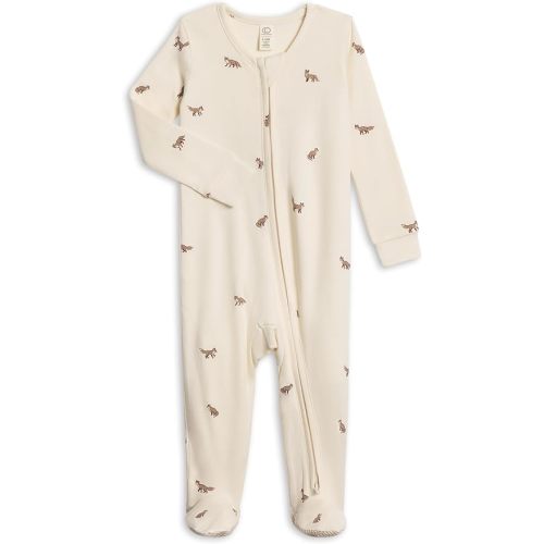 Colored Organics Baby Zip-Up Footed Sleeper with 2-Way Zipper - Newborn Organic Cotton Pajamas