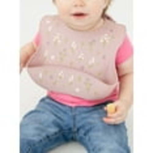 Neat Solutions Girl Scalloped Edged Infant Silicone Bib