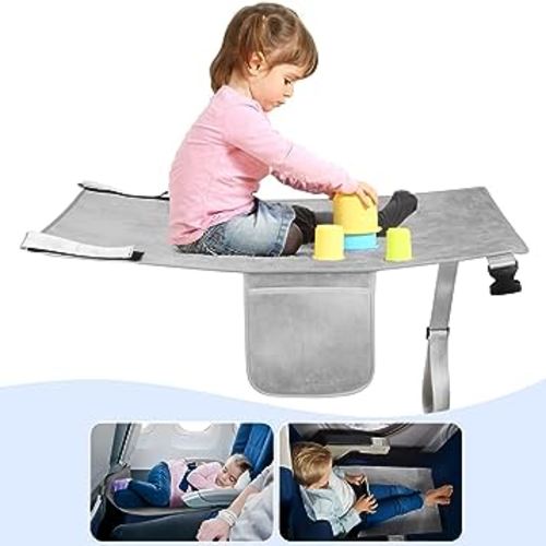 Toddler Airplane Travel Bed, Airplane Seat Extender for Kids, Kids Airplane Travel Essentials, Toddler Airplane Travel Must Have, Baby Portable Travel Hammock for Flying Flights