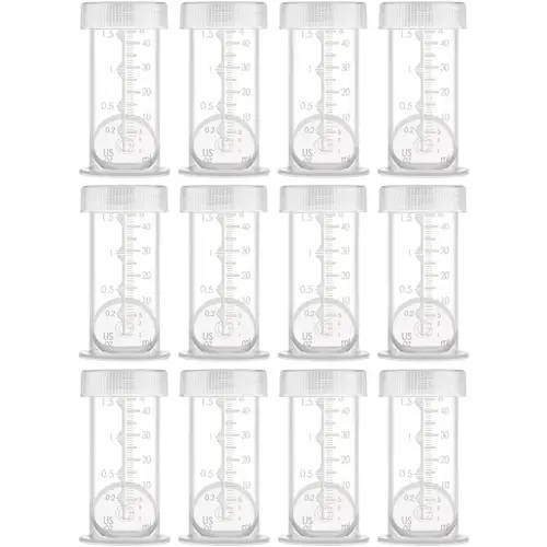 Maymom Colostrum & Storage Bottles Leak Proof Lids, Breastmilk Freezer or Refrigerator Storage, Made without BPA; 12pc/pk