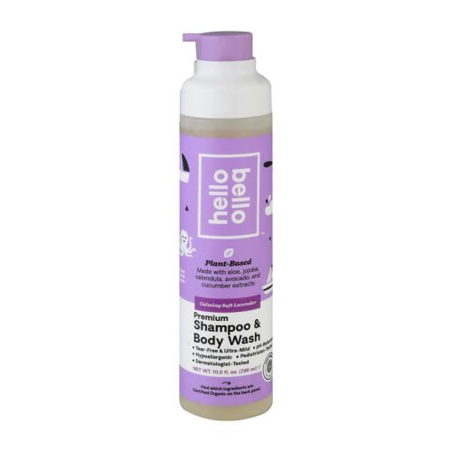 Hello Bello Calming Soft Lavender Premium Shampoo and Body Wash - 10 fl oz