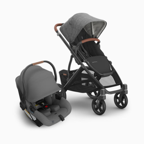 Vista V3 Stroller & Aria V2 Lightweight Infant Car Seat Travel System - Greyson