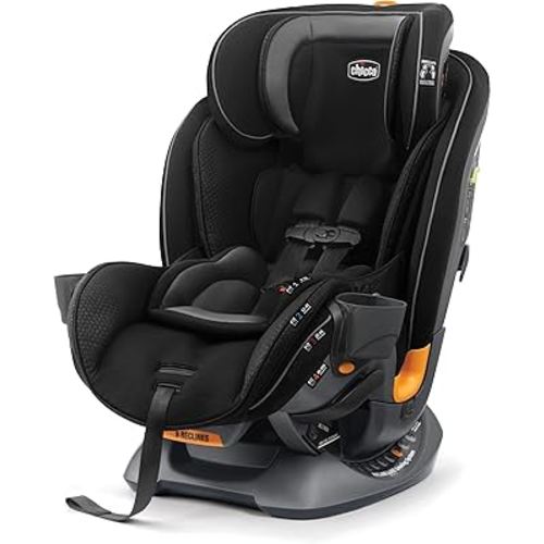 Chicco Fit4 4-in-1 Convertible Car Seat, Rear-Facing Seat for Infants 4-40 lbs., Forward-Facing Car Seat 25-65 lbs., Booster 40-100 lbs. | Element/Black