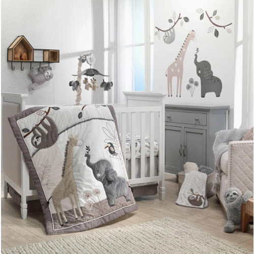 Lambs & Ivy Baby Jungle 4-Piece Bedding Set – Bambi Baby