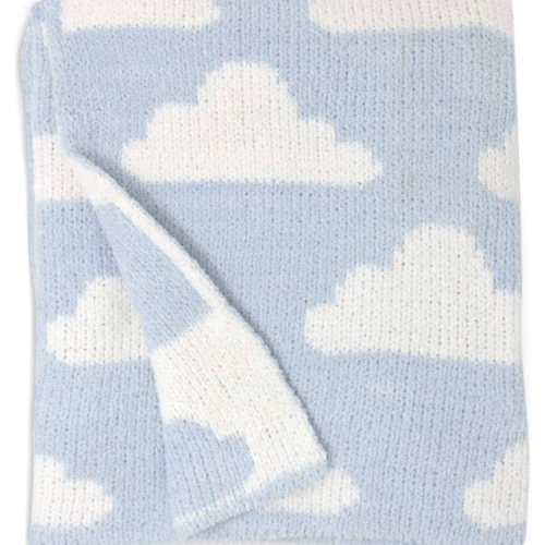 Amazon.com: Living Textiles Blue Clouds Chenille Soft Baby Blanket Reversible Premium Cozy Fabric for Best Comfort - for Infant,Toddler,Newborn,Nursery,Boy,Unisex,Throw,Crib,Stroller,Gift, Blue Clouds 40x30 : Home & Kitchen
