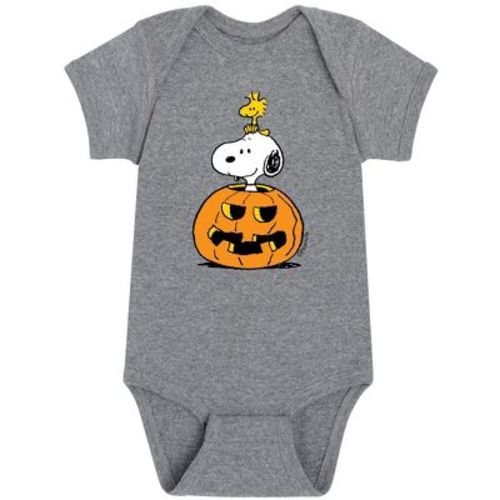 Boys' - Peanuts - Snoopy Woodstock Pumpkin Baby One Piece