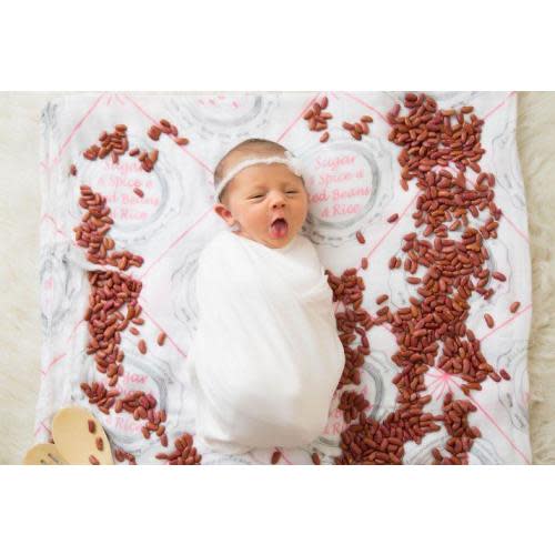Louisiana Baby Girl Muslin Swaddle Blanket: Shop Now