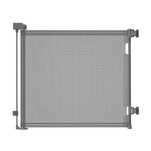 dearlomum Retractable Baby Gate,Mesh Baby Gate or Mesh Dog Gate,33" Tall,Extends up to 55" Wide,Child Safety Gate for Doorways, Stairs, Hallways, Indoor/Outdoor（Grey,33"x55" - Gray - 33x55 Inch