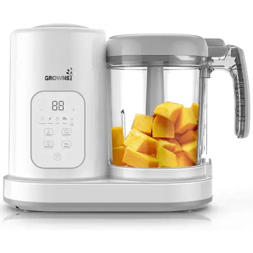 GROWNSY Baby Food Maker | Baby food Processor | All-in-One Baby Food Puree Blender Steamer Grinder Mills Machine Auto Cooking & Grinding with Self Cleans Touch Screen LCD Display, BPA Free