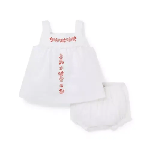 Baby White Baby Embroidered Floral Matching Set by Janie and Jack