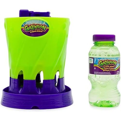Gazillion Bubble Storm Bubble Making Machine - Portable Bubble Maker - Instant Bubble Creation - Outdoor Toy for Kids - 8 oz. Bubble Solution Included - Ages 3+