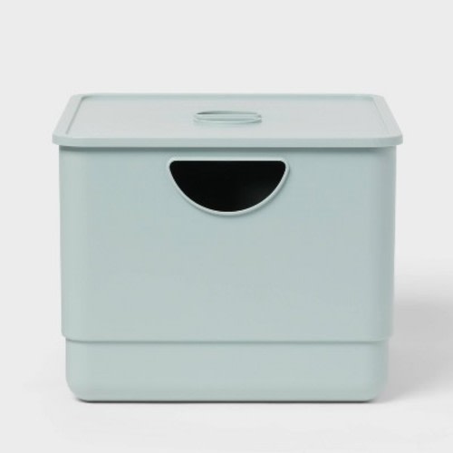 Kids' Storage with Lid - Pillowfort™, Color: Smoke Green
