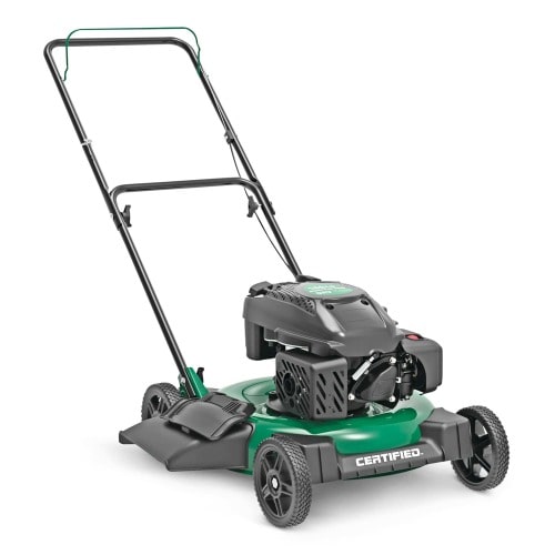 Certified 150cc 2-in-1 Gas Engine Walk Behind Push Lawn Mower with Side Discharge, 21-in