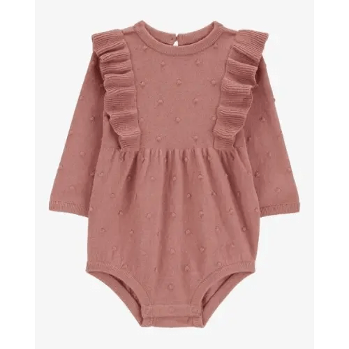 Baby Long-Sleeve Flutter Bodysuit - Carter's | Carter's