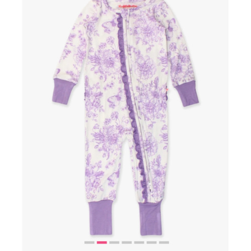 Convertible Ruffle One Piece Pajama, Bamboo Viscose