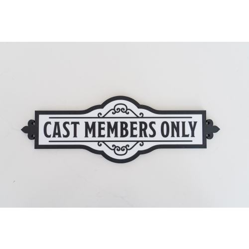Cast Member Sign | Magical Themed Home Decor | Wall Sign