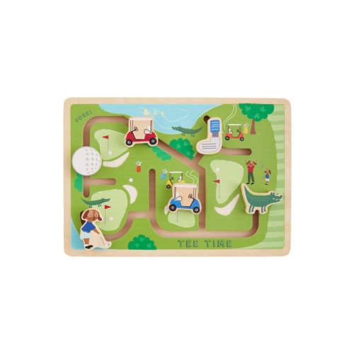 Golf Maze Wood Toy