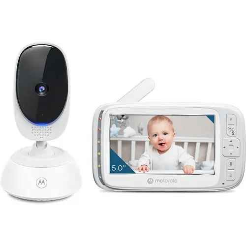 Motorola Nursery VM75 Video Baby Monitor Camera, 1000ft Range no WiFi 2.4 GHz Wireless, 5" Screen, 2-Way Audio, Temperature Sensor, Night Vision
