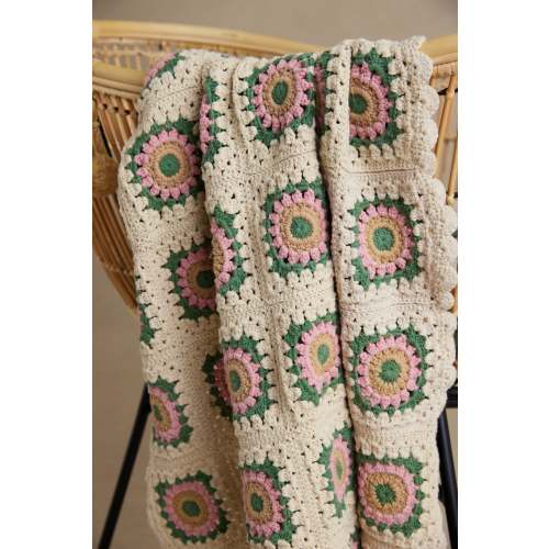 Mae & Moo Blossom Tan Blanket