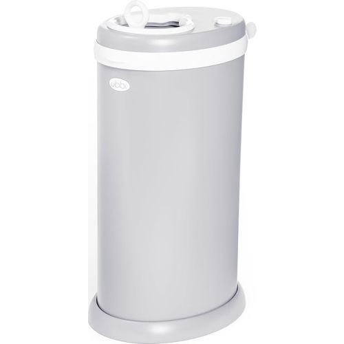Ubbi Stainless Steel Diaper Pail, No Special Bags, Odor-Locking, Gray