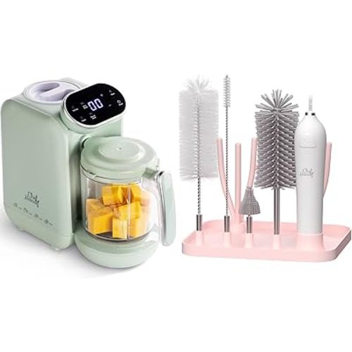 Chefhandy Green Baby Food Maker and Electric Baby Bottle Brush