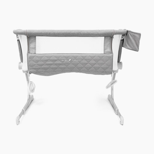 Baby Delight Beside Me Somni Deluxe Bassinet & Bedside Sleeper - Quilted Pebble Grey
