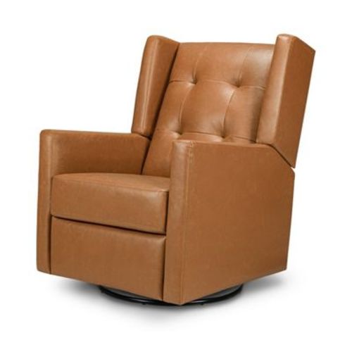 Davinci Maddox Recliner And Swivel Glider - Vegan Tan