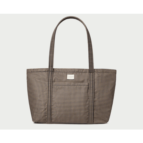 Mira Brown/Black Check Everyday Tote | Totes | Handbags