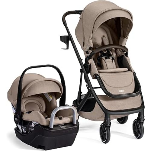 Britax Prism Travel System with Willow S Infant Car Seat — Teak