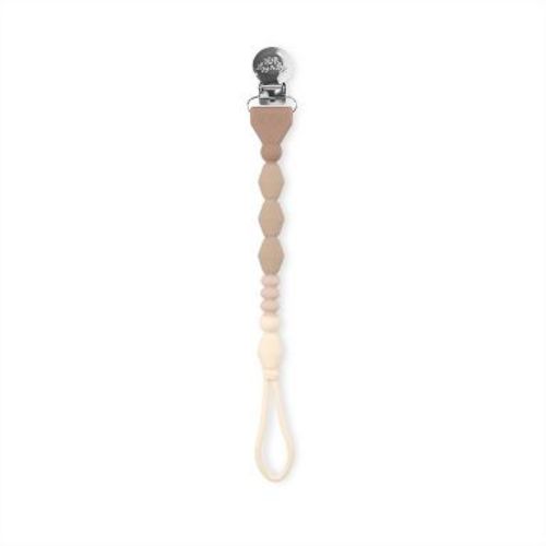 Itzy Ritzy Lux Silicone Pacifier Strap - Toast Ombre